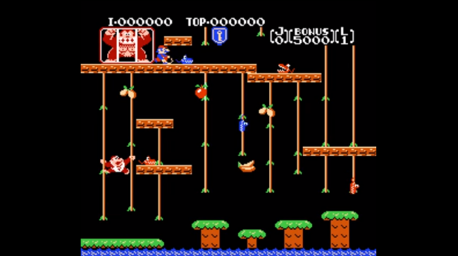 nes games: Donkey Kong Jr.